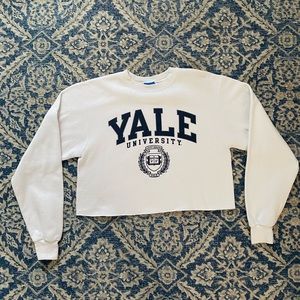 Champion Cropped Yale Sweatshirt